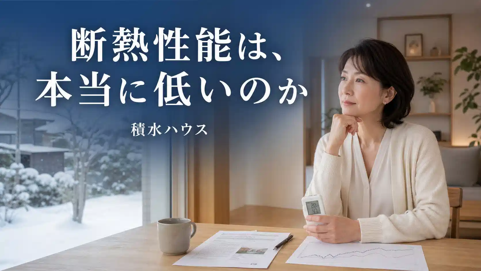 積水ハウスの断熱性能と光熱費の関係を解説するアイキャッチ