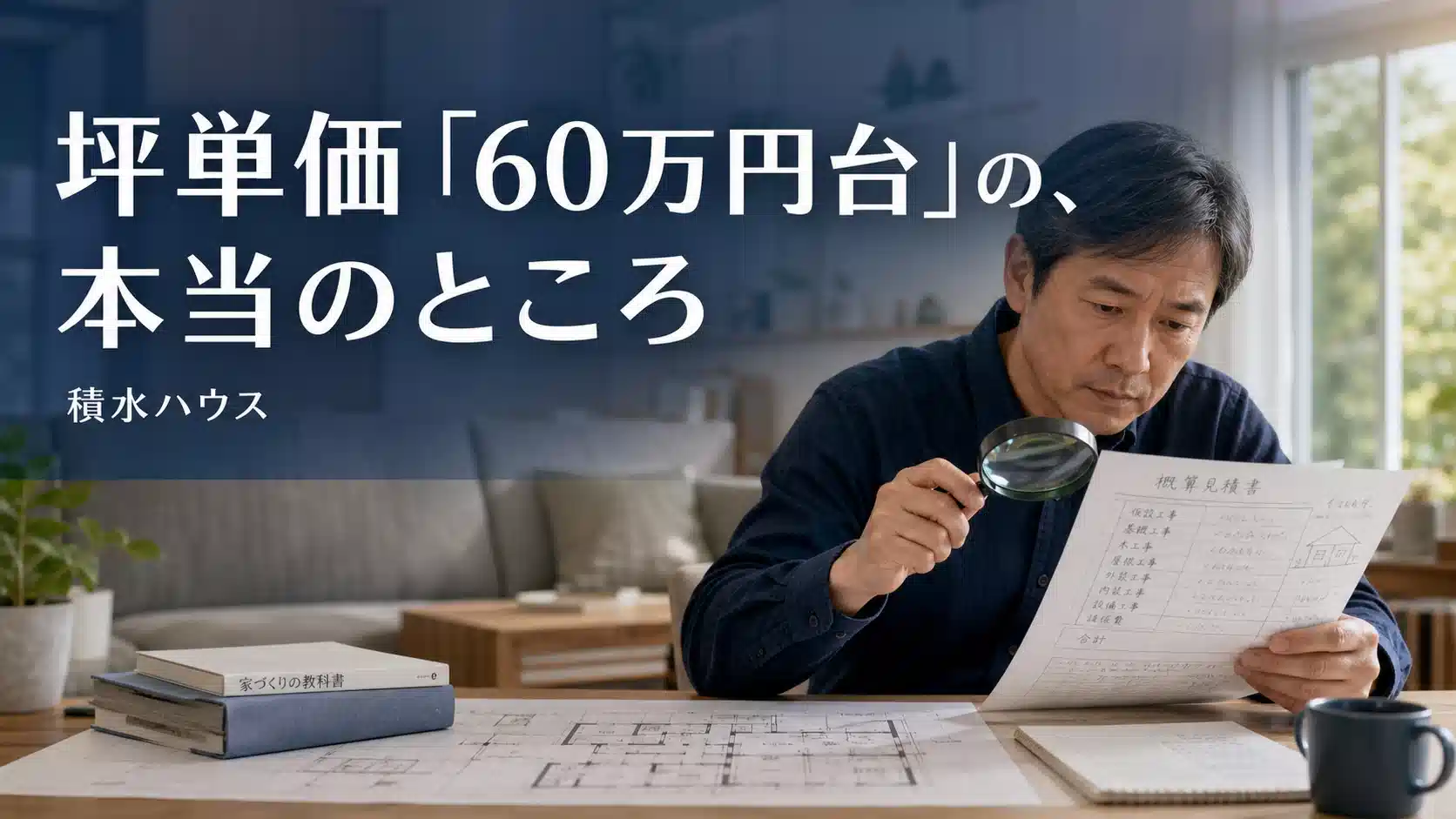 積水ハウスの坪単価60万円台の真相と総額を解説するアイキャッチ
