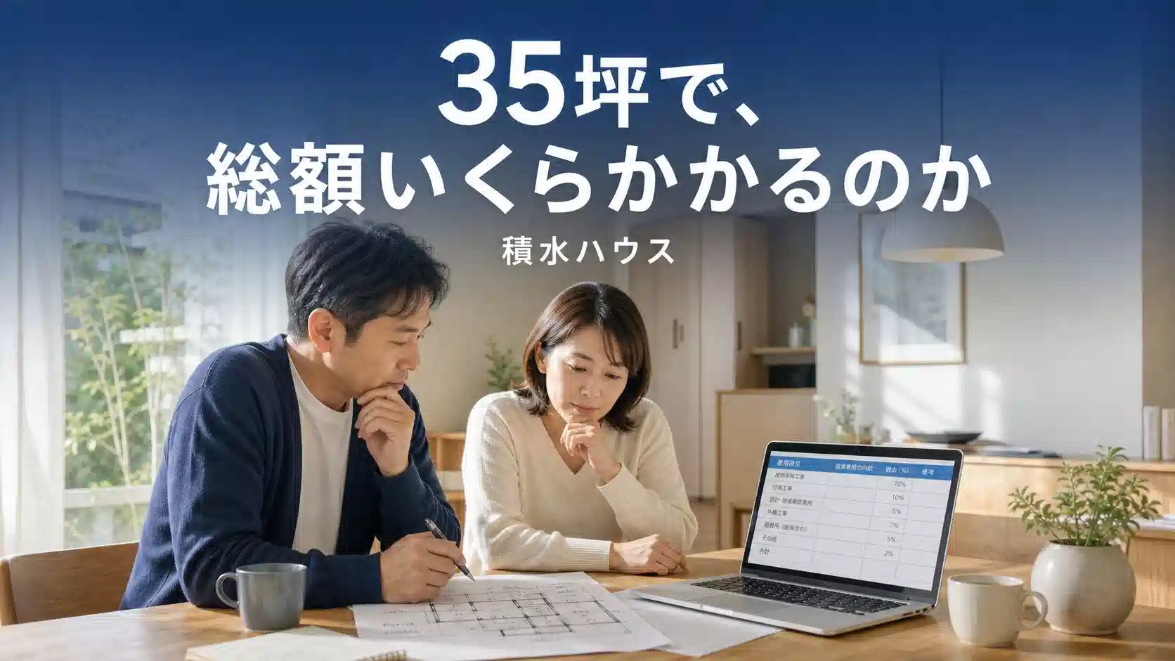 積水ハウス35坪の総額シミュレーションを解説するアイキャッチ