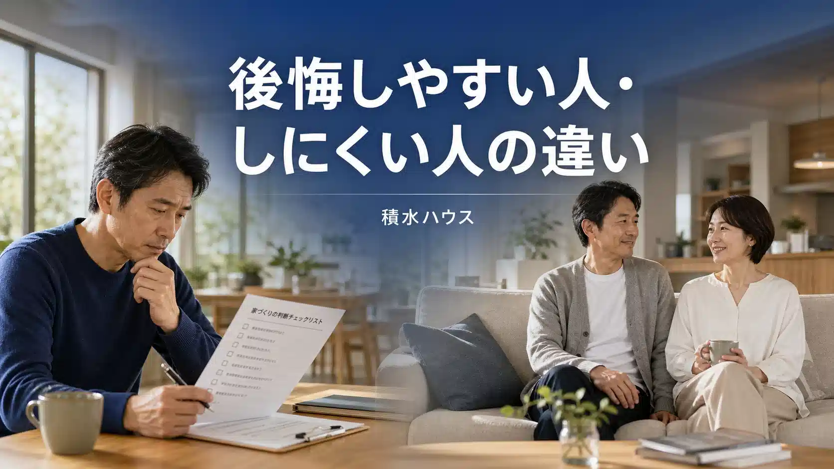 積水ハウスで後悔しやすい人の特徴と向き不向きを解説するアイキャッチ