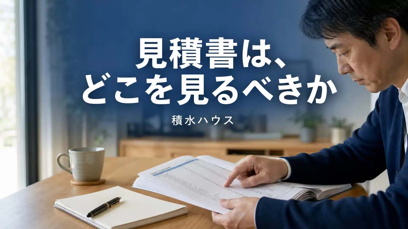積水ハウスの見積書の見方とチェックポイントを解説するアイキャッチ