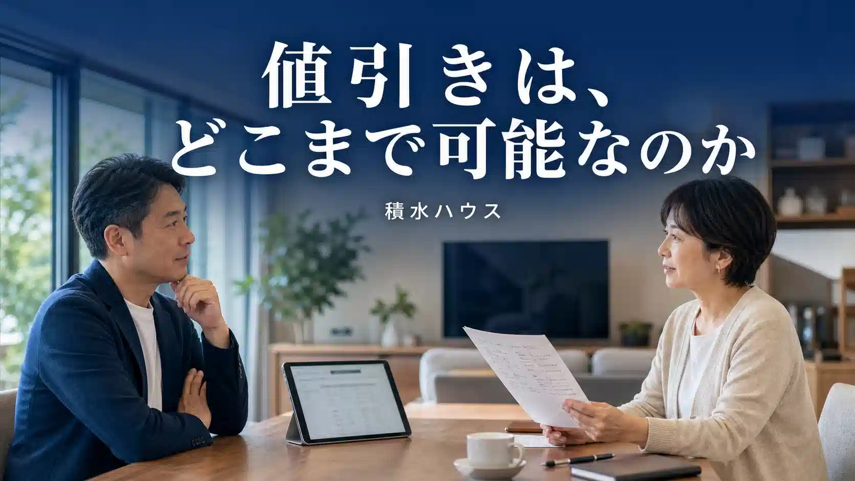 積水ハウスの値引きの限界と交渉の考え方を解説するアイキャッチ